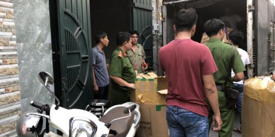Kho hàng "Nón Sơn" giả bán online qua các sàn thương mại bị phát hiện